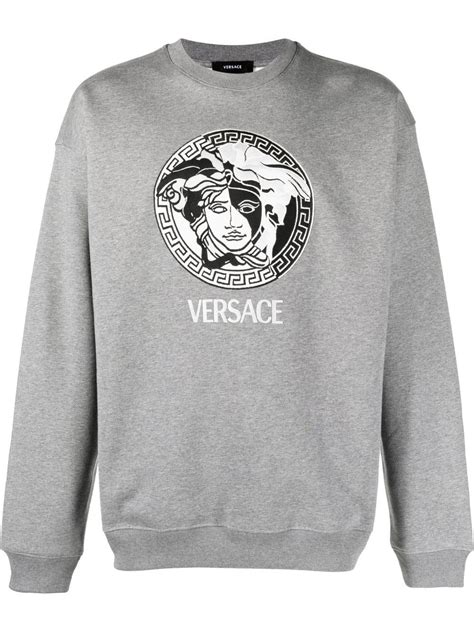 turoqoise versace sweatshirt|Versace knitwear for men.